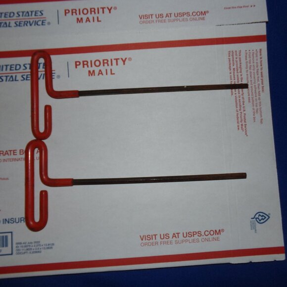 Vintage Eklind Hex T-Key Allen wrenches - 7/32 (All14) & 1/4 (51916) - Picture 2 of 5